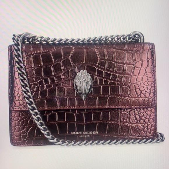 Kurt Geiger Bags Kurt Geiger Small Shoreditch Croc Embossed Leather